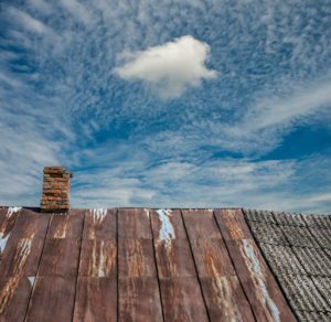 Geography, Lithuania, The stuck together pictures, Roof of the old house Geography, Lithuania, The stuck together pictures, Roof of the old house